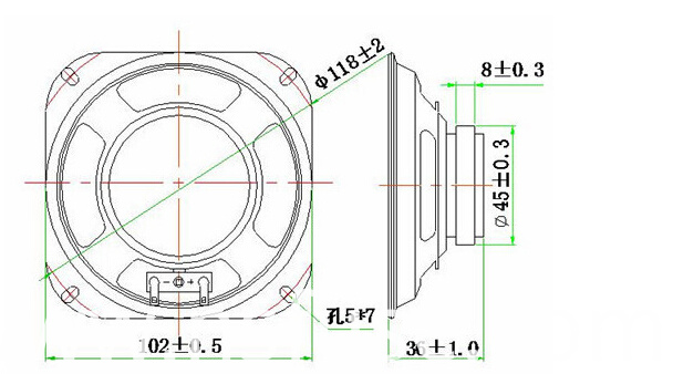 Fbs10236 Good Quanlity Mylar Speaker with Outline Border (FBELE)